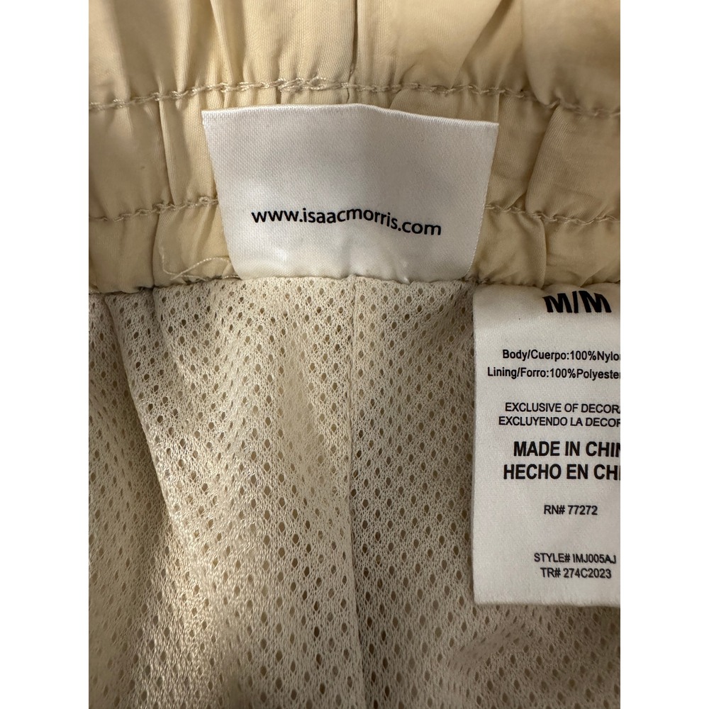 Isaac Morris Ltd Womens Nylon Cargo Joggers Tan Beige Orange Drawstring Size M - Picture 4 of 8